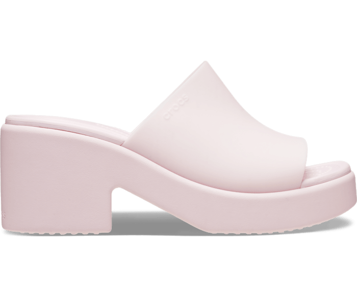 Pink Milk Brooklyn Frosted Slide Heel - Side - Crocs