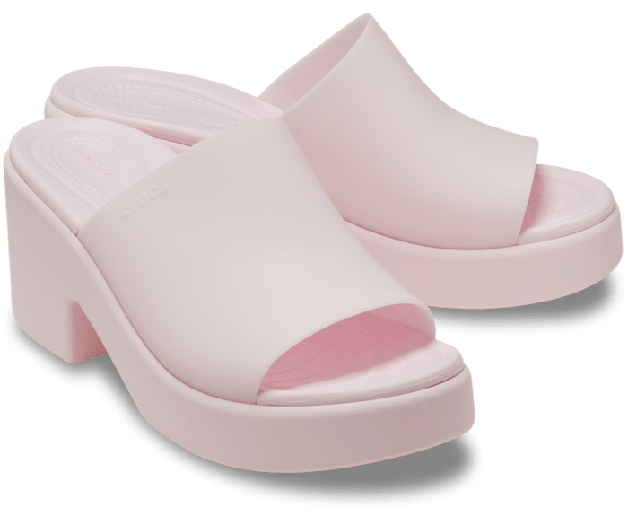 Pink Milk Brooklyn Frosted Slide Heel - Pair - Crocs