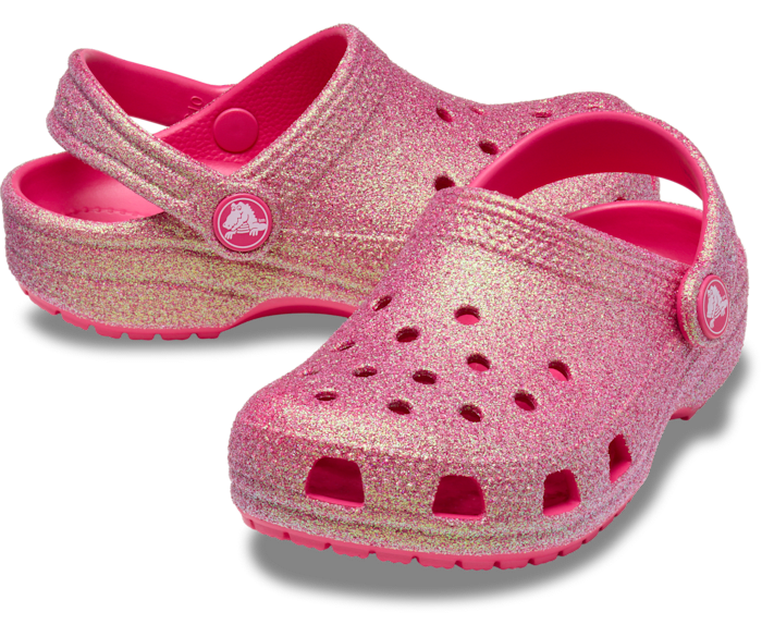 Dragon Fruit Kids’ Classic Iridescent Glitter Clog - Pair - Crocs