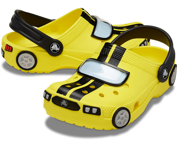 Cyber Yellow Toddler Classic IAM Race Car Clog - Pair - Crocs