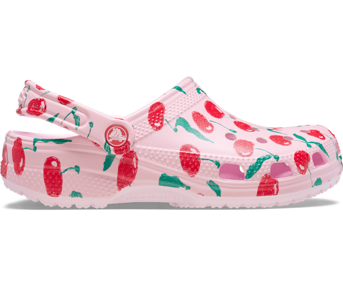 Pink Milk Classic Fresh Fruits Clog - Side - Crocs