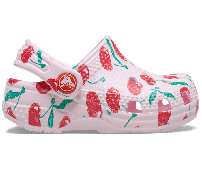 Pink Milk Infant Crocs Littles™ Fresh Fruits Clog - Side - Crocs