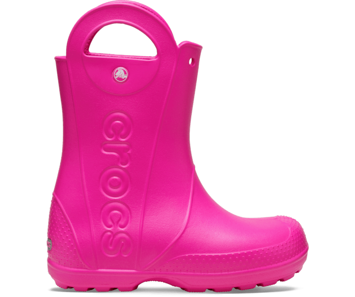 Pink Crush Kids’ Handle It Rain Boot - Side - Crocs