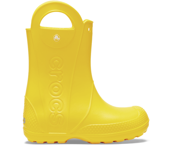 Yellow Kids’ Handle It Rain Boot - Side - Crocs