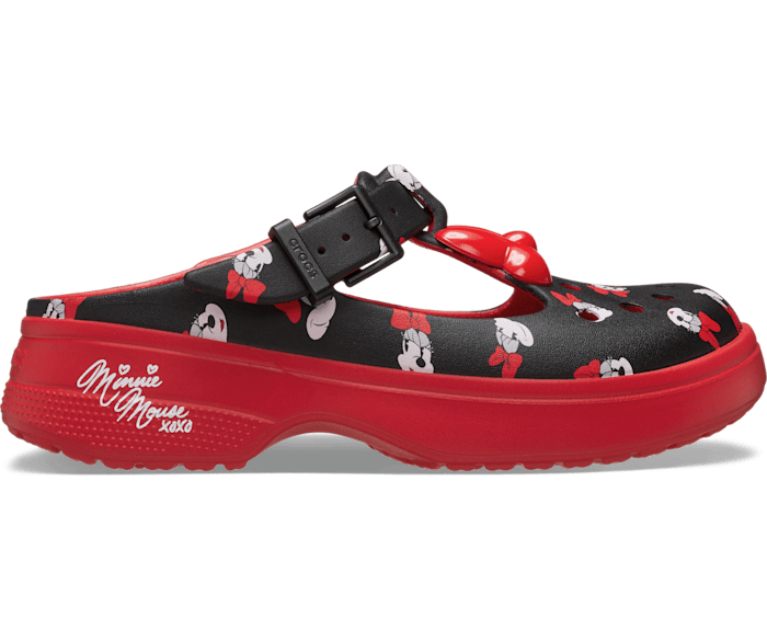 Multi Minnie Mouse Mary Jane - Side - Crocs