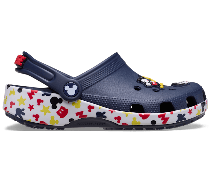 Multi Kids' Mickey Mouse and Friends Classic Clog - Side - Crocs