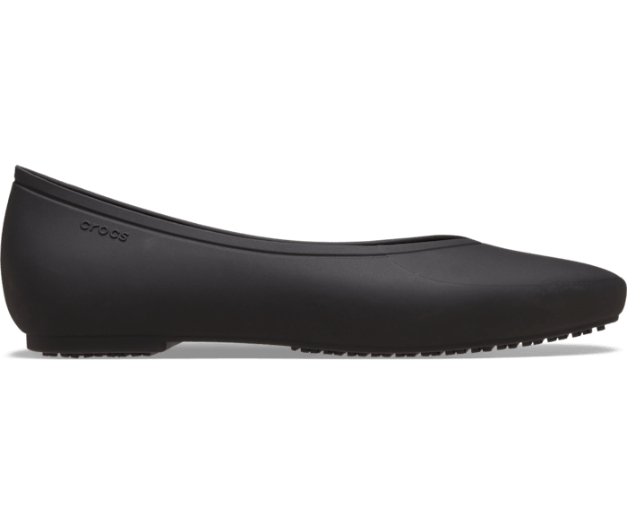 Noir On The Clock Work Flat - Côté - Crocs PFD