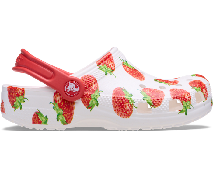 White Toddler Classic Fresh Fruits Clog - Side - Crocs
