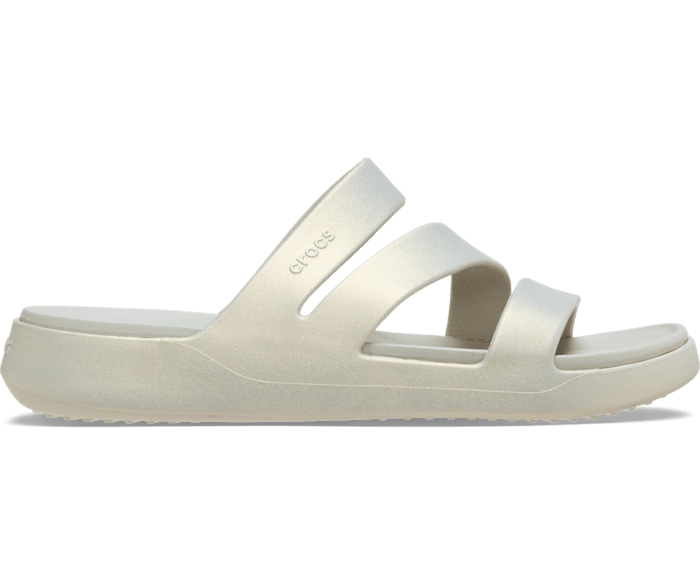 Pumice Getaway Shimmer Strappy - Side - Crocs