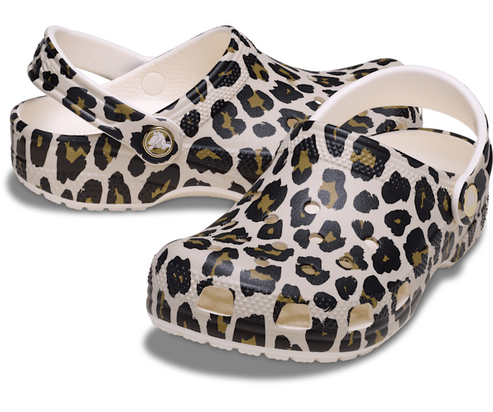 Chalk Toddler Classic Leopard Clog - Pair - Crocs