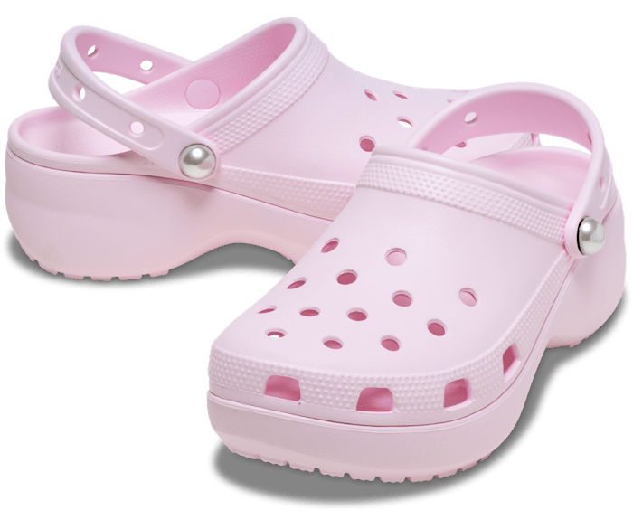 Pink Milk Classic Platform Pearl Clog - Pair - Crocs