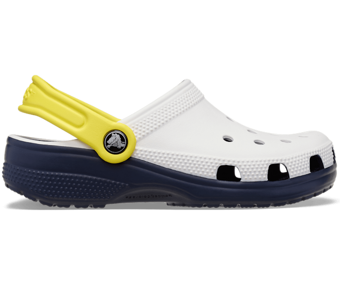 White Toddler Classic Retro Sport Clog - Side - Crocs
