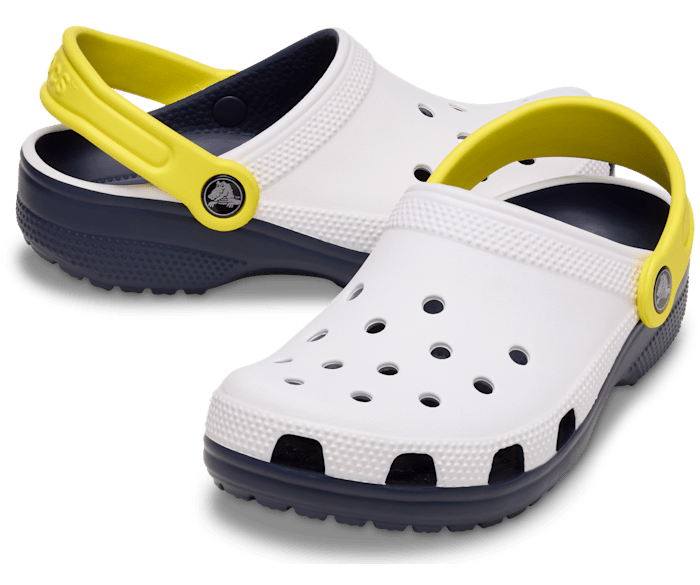 White Toddler Classic Retro Sport Clog - Pair - Crocs