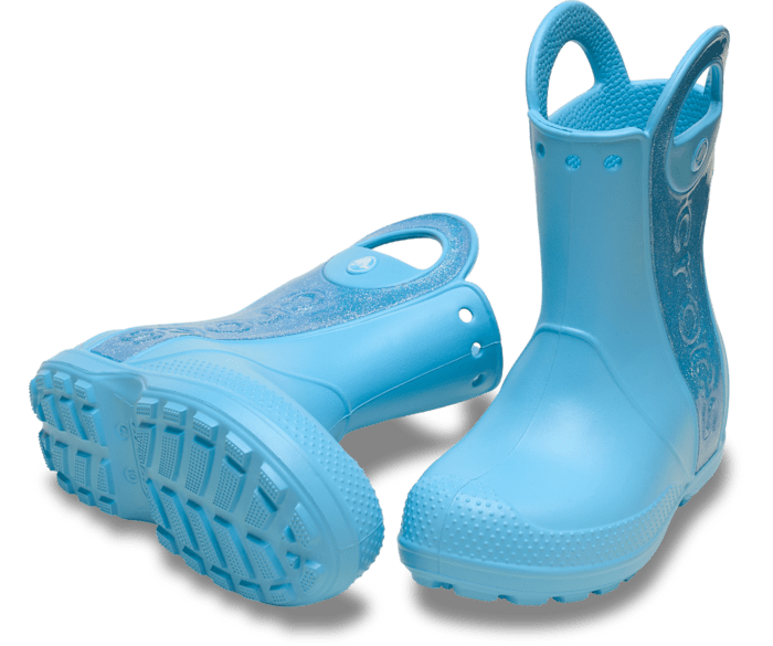 Tinted Glass Kids’ Handle It Rain Boot Glitter Mist - Pair - Crocs