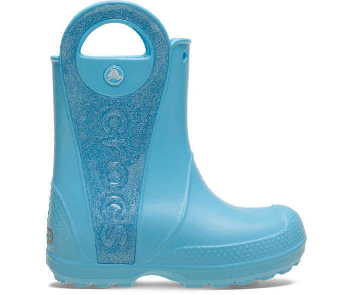 Tinted Glass Toddler Handle It Rain Boot Glitter Mist - Side - Crocs