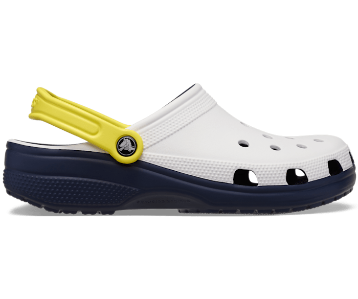 White Classic Retro Sport Clog - Side - Crocs