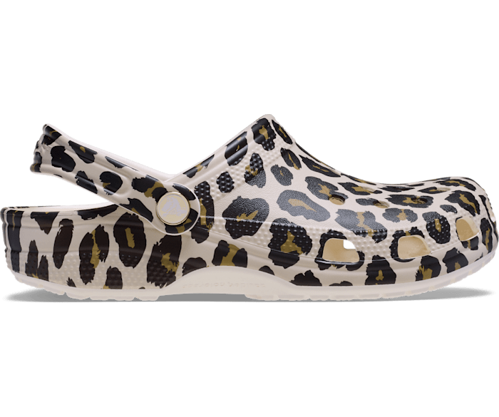 Chalk Classic Leopard Clog - Side - Crocs