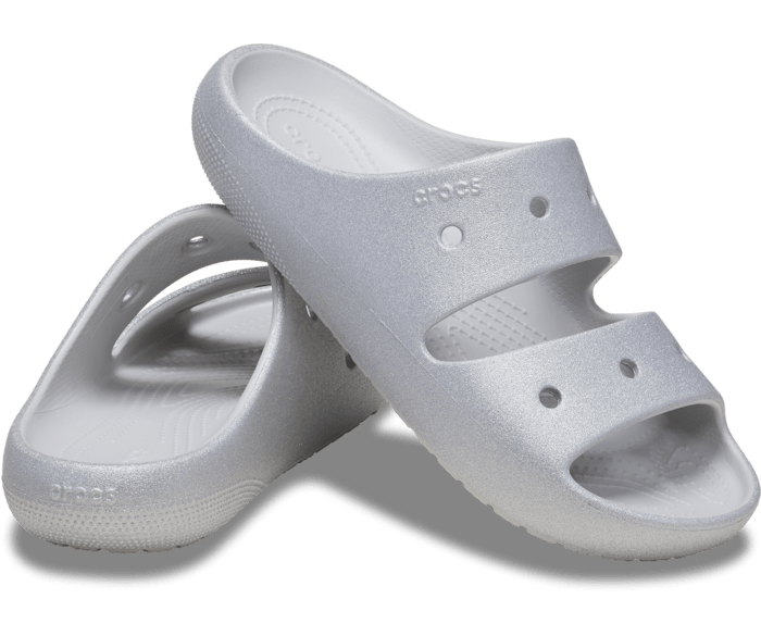Silver Classic Glitter Sandal 2.0 - Pair - Crocs