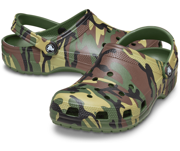 Army Green / Multi Classic Camouflage Clog - Pair - Crocs