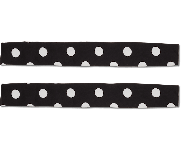 Noir / Blanc Patterned Backstrap Cover Scrunchie 2 Pack - Accessoires sur chaussure - Jibbitz
