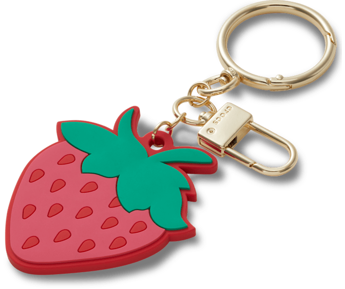 Red Strawberry Bag Charm - charm view - Jibbitz