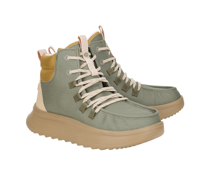 HEYDUDE Wendy Peak Apres Coated Twill Boots £99