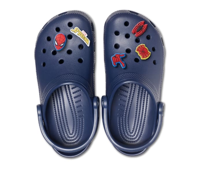 how cute are these new spiderman crocs!? 😭😍🕷️ #spiderman