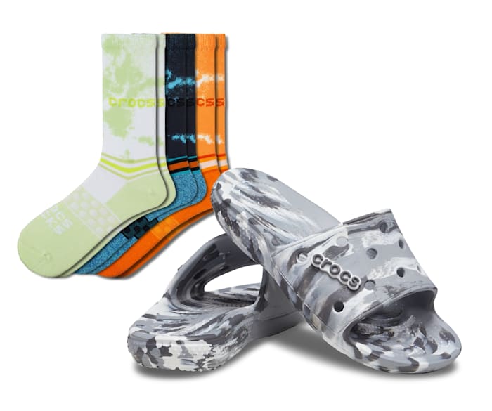 CLASSIC CROCS MARBLED SLIDE