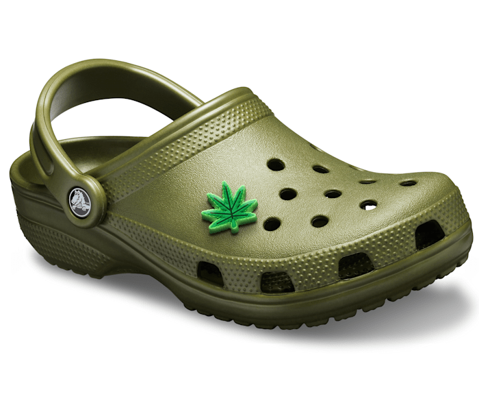 Green crocs with fur outlet