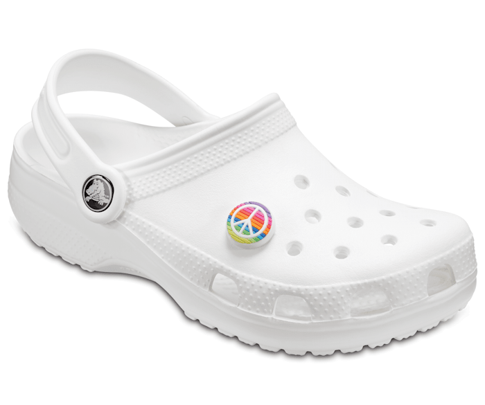 Crocs rainbow best sale shoes