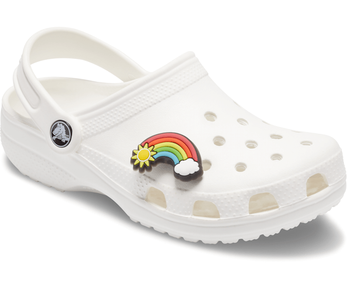 Light rainbow crocs new arrivals