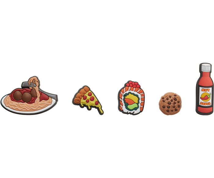 Food Please 5 Pack Jibbitz Shoe Charm Crocs