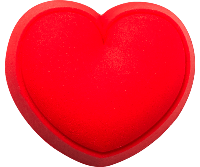Red online heart jibbitz