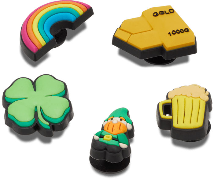 St. Patricks Day 5 Pack Jibbitz charms Crocs