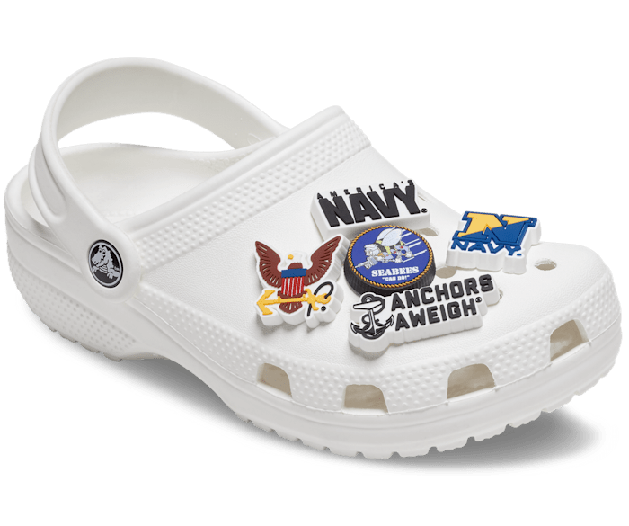 Navy crocs online