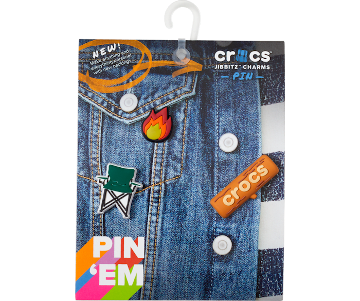 Gone Camping Pin Backer 3 Pack Jibbitz charms Crocs