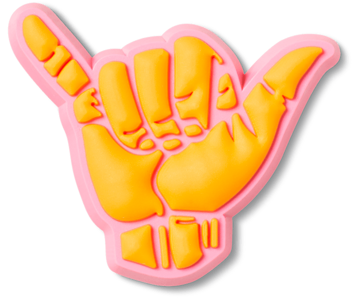 Hang loose croc store charm