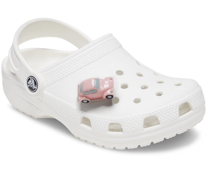White and pink crocs online