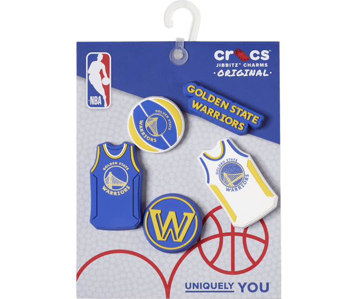 NBA Golden State Warriors 5 Pack Jibbitz charms Crocs