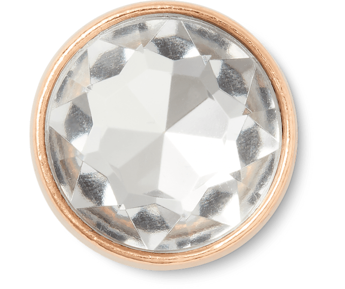 Clear Circle Gem Jibbitz Shoe Charm Crocs