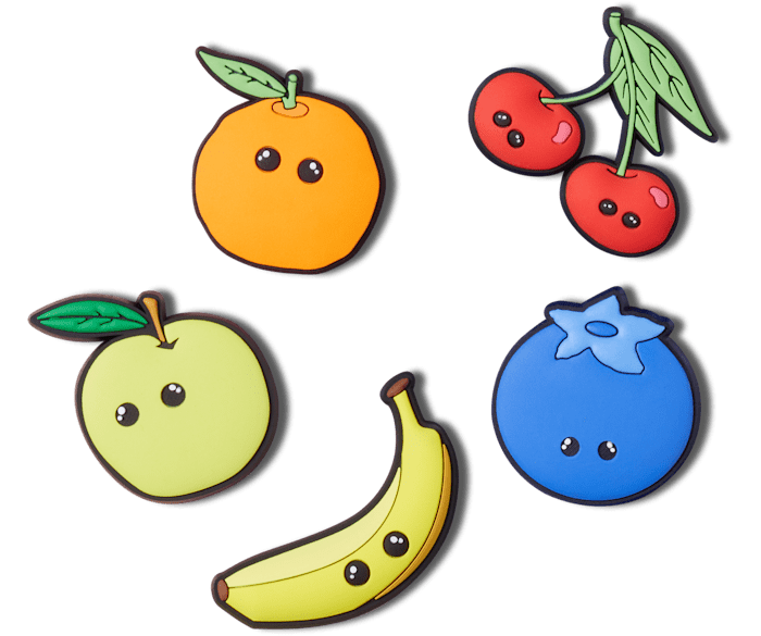 Smile Fruit 5 Pack Jibbitz charms Crocs
