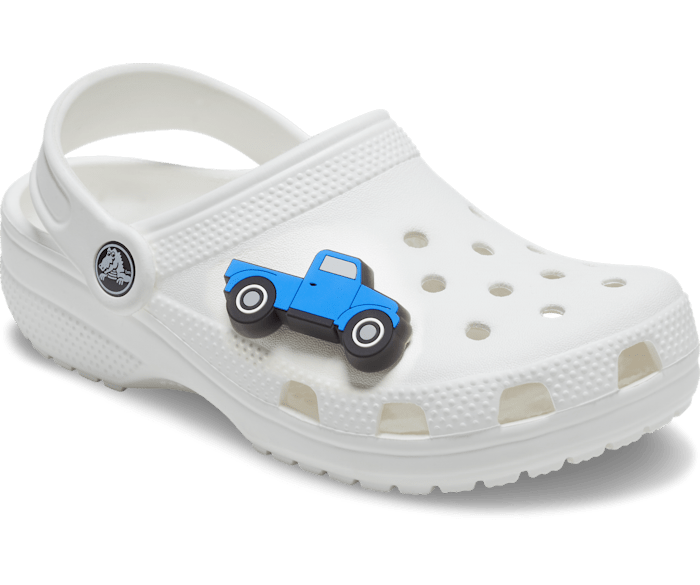 Blue crocs outlet with jibbitz