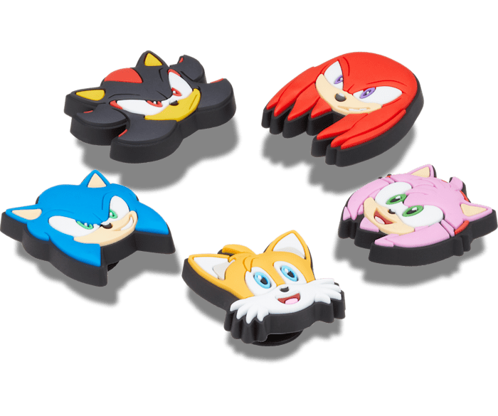 Sonic The Hedge Hog 5 Pack Jibbitz charms Crocs