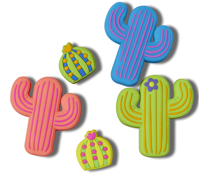 Lights Up Cacti 5 Pack Jibbitz charms Crocs