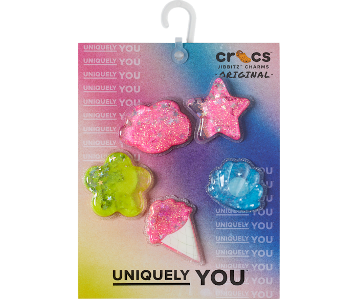 Crocs Squish Glitter Icons Jibbitz Set 5 Pack