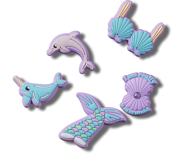Mermaid 5 Pack Jibbitz charms Crocs
