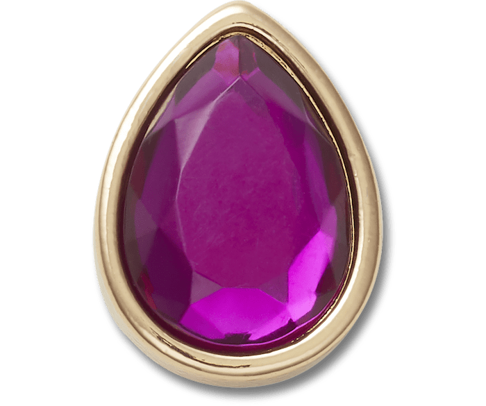 Purple Tear Drop Gem Jibbitz charms Crocs