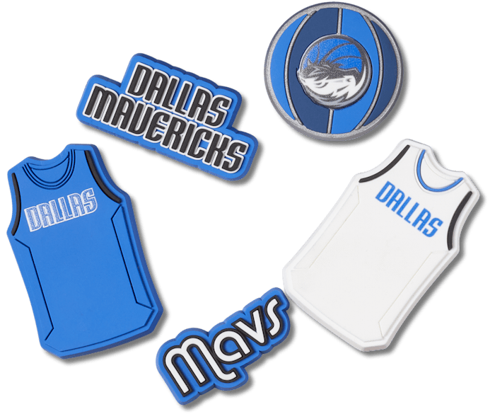 クロックス公式】NBA ダラス マーベリックス 5 パック | ジビッツ チャーム | アクセサリー カスタマイズ