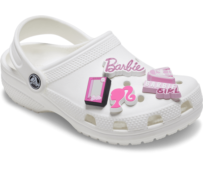 Barbie Pink 5 Pack Jibbitz Shoe Charm - Crocs