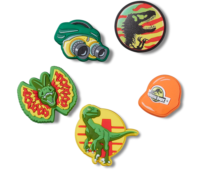 Jurassic Park 5 Pack Jibbitz charms Crocs